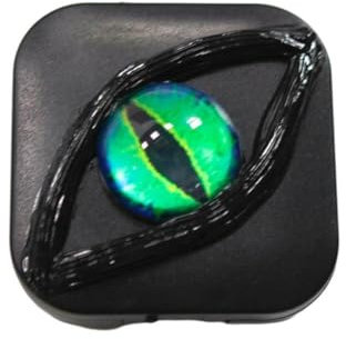 Devil's Eye Contact Lenses Box Color Portable Contact Kit Case Lens For Travel Halloween Lens, Color Lens Personality Fancy Halloween Kit Removal Kit Box, Storage Removal Storage Box, Case, Re
