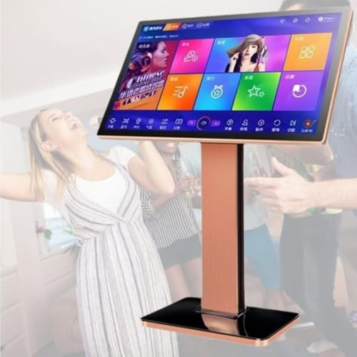 Karaoke Machine Phone App Control, Karaoke Equipment With Wireless Microphone Power Amplifier Function 20 Languages Switch for Family, Bar, Party,2T