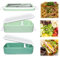 KYYGKY Contenitore per il Pranzo con Scomparti 1600ml Contenitori Ermetici per Alimenti con Coperchio Separato e Divisorio Rimovibile Schiscetta Pranzo Portapranzo Ufficio per Lavoro Scuola e Viaggio