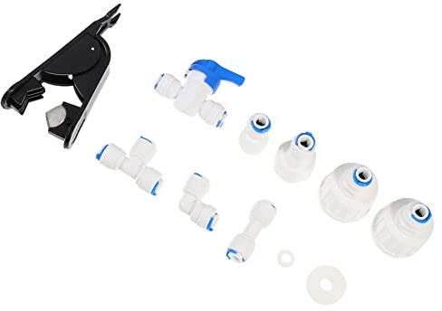 Weiß Eismaschinen Rohradapter für Kaffeemaschinen 9 Stück | Schnelle Verbindung ohne Spezialwerkzeug, Pom, Glatte Oberfläche und Dicke Struktur, 10,5x2,2x2,2cm