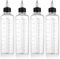 COMNICO 4 Pack Applicator Bottle for Hair, 8.5oz Soft Squeeze Empty Oil Dispenser Hair Color Applicator Root Hair Dye PET Plastic Refillable Bottles for Salon Sylist with Graduated Scale and Twist Top