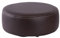 HTYUKFDG 10,6'' runder Ottoman-Pouf-Fußhocker aus Kunstleder, Ottoman-Fußstütze, Couchtisch, niedriger Hocker, moderner Boden-Fußhocker für Sofa, Kissen, Couch