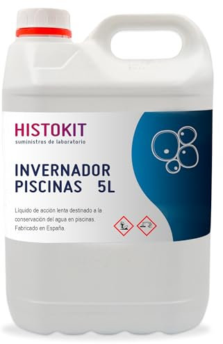 Histokit Invernador Piscinas 5L – Tratamiento Invierno Piscina – Antialgas y Conservación Agua – Líquido Hibernador para Piscinas – Mantenimiento y Protección Agua
