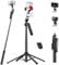 TELESIN 160cm Smart Auto-Face Tracking Tripod, 360° Rotation Auto Face Tracking Selfie Stick Tripod w Bluetooth Remote & Gesture Control, Compatible with Phones/Action Camera/Cameras, for Video Vlog