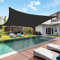 Voile D'Ombrage Filet Protection Solaire UV Tissu Toile D'Ombrage De Serres Coupe-Ventpour La Couverture Plein Air/Jardin/Serre/Pergola/ExtéRieur/Patio Lawn/Pet House 200Cmx200Cm, Noir