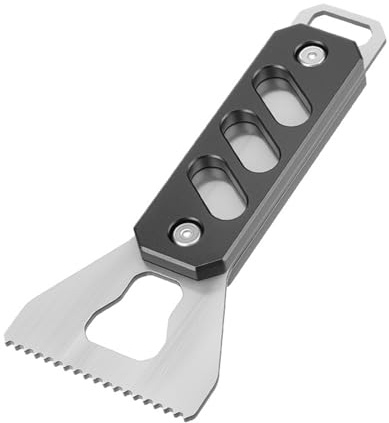 Klebstoffkelle mit Aluminiumgriff, Edelstahl, Klebstoff, Applikator, Werkzeug für Papier-, Stoff-, Holzanwendungen, rostbeständig, Klebstoffstreuer mit gezacktem Design