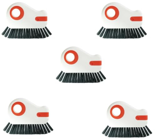 Buhdjfnke Brosse de nettoyage de rainures, outil de nettoyage de rail de fenêtre, nettoyeur de porte coulissante, brosse à chaussures multifonction, outil de nettoyage