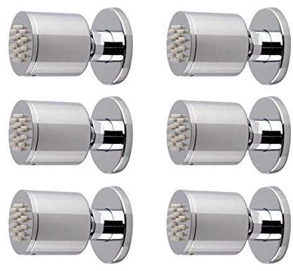 ATCO® 6x Seitenbrause RONDO Massagedüse Dusche Wandbrause Bad Wanddüse Regenbrause Shower Unterputz Einbaudüse Spray Jet