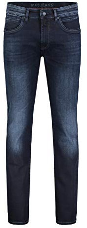 MAC Jeans Herren Arne Pipe Loose Fit Jeans, Blue Black 3D Authentic Wash H793, W36/L30