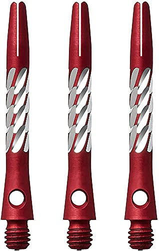 Unicorn Einhorn Premier Aluminium Dart Schäfte – Spirale Diamant Stiele – 1 Set (3), AM1036, rot, M