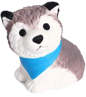 ANBOOR Squishies Hund Welpe Steigend Quetschen Spielzeug Süß Tiere Slow Rising Antistress Squishies Spielzeug Geschenk für Kinder Erwachsene(11 * 9 * 10.5cm,1 Stück)