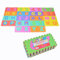 Pink Papaya Puzzlematte XXL mit 86 Teilen für Kinder aus rutschfestem Eva - 3,3m² große Spielmatte, zusammensteckbar - jedes Teil 30 x 30 x 1 cm - Kinderteppich, Puzzle mit Zahlen und Buchstaben