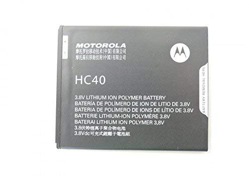 Glitzy Gizmos® - Batteria originale Motorola HC40, 2350 mAh, 9 Wh, 3,8 V, per Moto C G4 (nessuna confezione al dettaglio)
