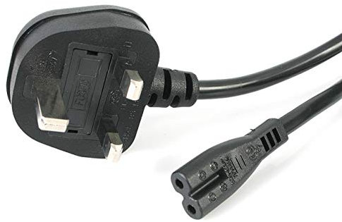 ShaniTech 0.5 Metre Fig. 8 C7 Mains Power Lead AC Copper Cable 0.5m / 1.5ft