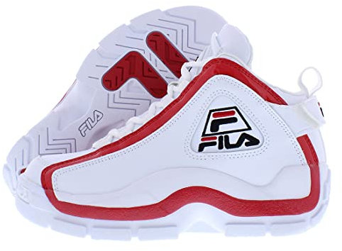Fila Unisex Kinder Grant Hill 2 Sneaker, Weiß Fila Rot Schwarz, 38/38.5 EU