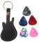 Schwarze Gitarren-Pick-Tasche aus Leder Bequeme, leicht zu hängende Gitarren-Pick-Tasche, Messing-Gitarren-Pick-Tasche zur Aufbewahrung von Gitarren-Picks(black)