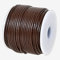 GENIQUE Real/Genuine Round Leather String Cord for Necklace, Bracelets, Jewelry, Kumihimo Braiding, DIY Projects (20 Metres) (1.5mm, Brown)