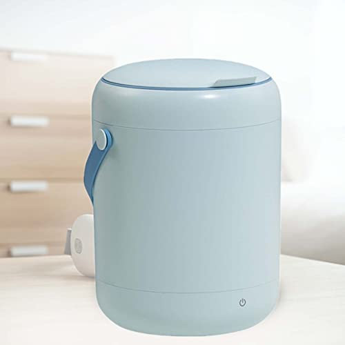 PanHuiWen Machine à Laver Portable Mini Machine a Laver Beauty Blender 2.8L Petite Machine à Laver Le Linge avec Fonction BactéRiostatique LumièRe Bleue,Blue