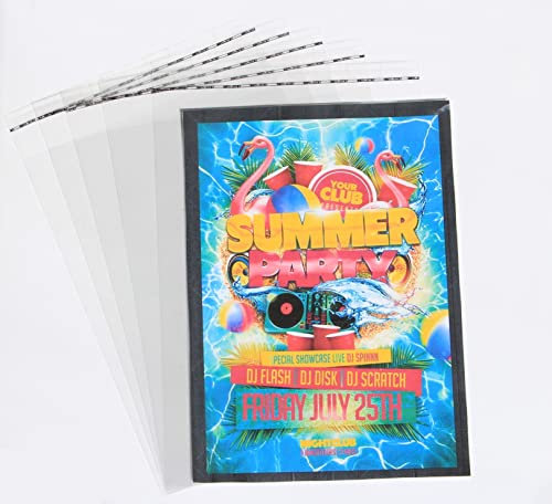 100 St. Folienbeutel mit selbstklebender Klappe 167 x 229 mm, glasklar, Tüten, Geschenktüten, Süßigkeiten, Gastgeschenke, Plastiktüten, Flachbeutel, Candybar