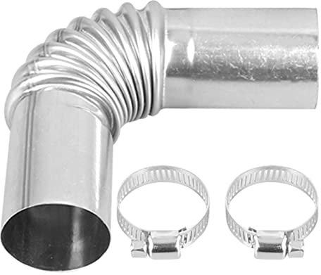 Mandeep 24mm Diesel Standheizung Auspuffrohr Zubehör Standheizung Abgasrohr Winkel Verbinder mit 2 Edelstahlklammern für Eber-spächer Diesel Standheizung