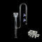 SENZEAL Aquarium Glas Skimmer Rohr Einlauf und Auslauf Oberflächen mit Acryl-Clip für 17mm Rohr Fisch gepflanzt Tank