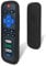Protective Cover for Roku Remote - Environmentally Friendly Silicone Material, Drop-Proof, Dust-Proof, Washable, Compatible with Most Models of Roku Voice Remote Skin, Roku TV Remote Case (Black)