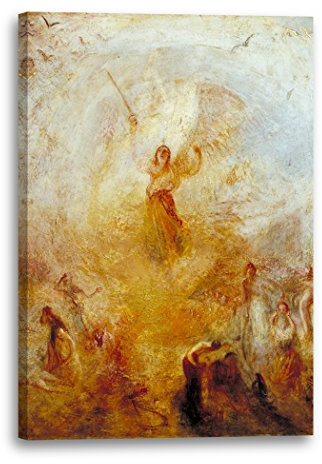 Printed Paintings Leinwandbild (20x30cm) William Turner: The Angel Standing in the Sun, Leinwand auf Keilrahmen gespannt und fertig zum Aufhängen, hochwertiger Kunstdruck aus deutscher Produktion