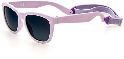 Kiddus Gafas de Sol Infantiles para Niñas y Niños de 2 a 4 Años, Protección UV400, Correa Ajustable, Ligeras y Resistentes, Montura Flexible