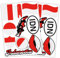 Finest Folia 2er Set DIN A4 Länderaufkleber Fahne Aufkleber Länderfahne Flagge für Auto Motorrad Sticker Länderflagge selbstklebend wetterfest R217 (22 Indonesien)