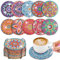 10 STK Diamond Painting Untersetzer mit Halter, Diamond Painting Erwachsene zum Basteln, 5D Diamond Painting Kinder Art Mandala Untersetzer rutschfest für Anfänger, Erwachsene & Kinder