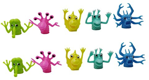 VICASKY Fingerpuppen Set 10 StüCk Bunte Finger Dolls FüR Kinder Geschichten ErzäHlen Spielzeug FüR Kreative Spiele Und Fantasie