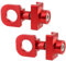 ANBOO 2 tensores de cadena para bicicleta, tensor de cadena para bicicleta, tensor de cadena de bicicleta de aleación de aluminio, ideal para bicicleta Fixie Bike de una sola velocidad (rojo)