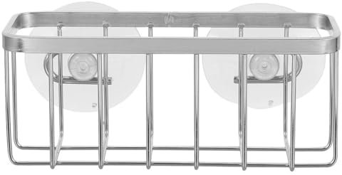 MAGICLULU Étagère Éponge Absorbant Épine Faire La Vaisselle Porte-éponge pour Aspiration D'évier De Cuisine Ventouses Évier Porte-éponge Cintres Double Porte-éponge D'évier Acier Inoxydable