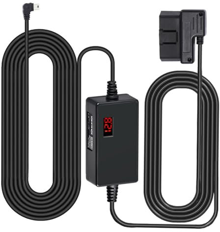 GMBYLBY Stromkabel mit Schaltern, USB/USB C auf Stromkabel für Dashing Kamera, 24-Stunden-Monitore, 12–24 V bis 5 V, 3 A
