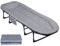 qorkhogr Campingbett, Campingbett für Erwachsene mit Matratze, 5 Positionen, faltbar, gepolstert, Campingbett, tragbares Schlafbett für Camping, Büro, Strand, Terrasse, Sonnenbräunung, Pool, 190 x 66
