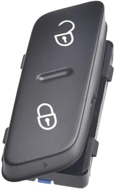 Rufutle Auto Schalter Knopf für VW Golf 5 MK5 Passat CC Tiguan, Auto Zentralverriegelung Schalter Türverriegelungsknopf 1K0962125B