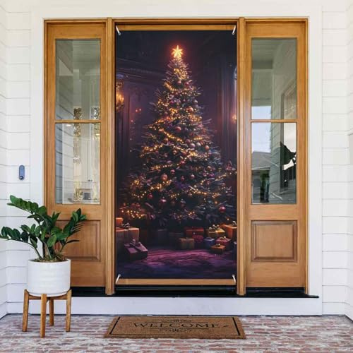 Weihnachtsbaum B Türabdeckungen Dekorativ - Indoor Outdoor Tür Banner Dekorationen Weihnachtsdekorationen