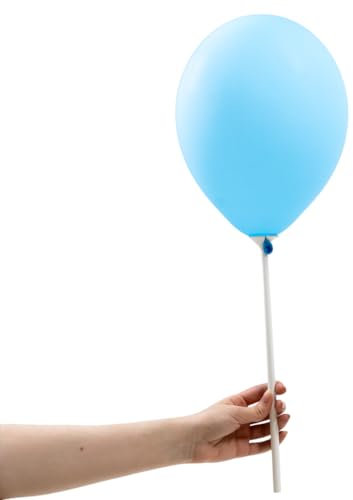 Eco-Friendly Balloon Sticks with Cardboard Cups – Biodegradable & Recyclable Paper Balloon Holders – Plastic-Free Party Decorations – Pack of 10