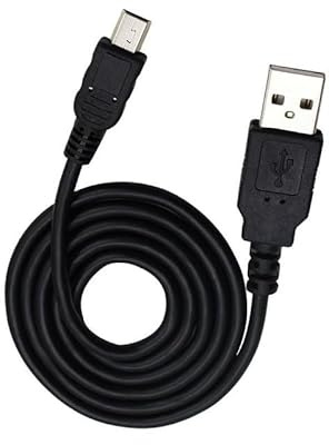 iTechCover USB Cable Charging Cord/Charger Power Lead Wire Compatible with Garmin DriveAssist 51 LMT-D, LMT-S GPS SatNav / (2m / 6.6ft)