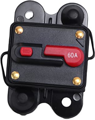 BUGUUYO Fuse Holder Power Protector Auto Reset Circuit Breaker for Car Audio Boat High Conductivity Alloy Safe Easy to Use