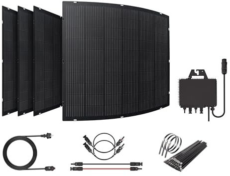 ENGEL PS0800F Kit solar balcon placas solares flexibles 800W IP67 sin herramientas conexion directa enchufe APP movil autoconsumo ahorro energia
