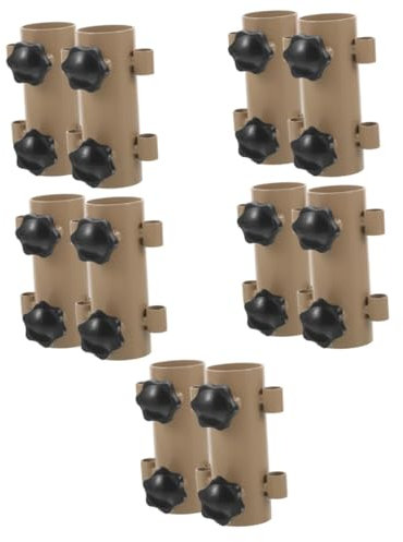 NUOBESTY 5 Sätze Verstellbare Zeltstangenhalter Robuster Schirmständer Für Camping Garten Und Outdoor Aktivitäten Für Sonnensegel Vorzelte Und Pavillons 2 Stück * 5