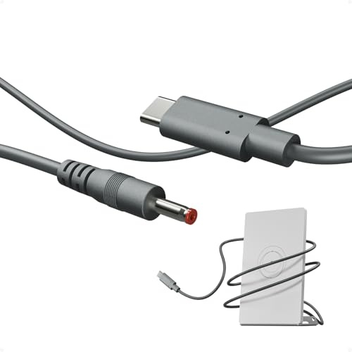 Steinwhale Charging Cable for Starlink Router Mini, USB-C to DC Power Cable (9V1.6 A, 1M/3.29FT) – Plug and Play with 9V Power Bank, PD Charger, Power Station, Durable PVC, Starlink Mini Accessories