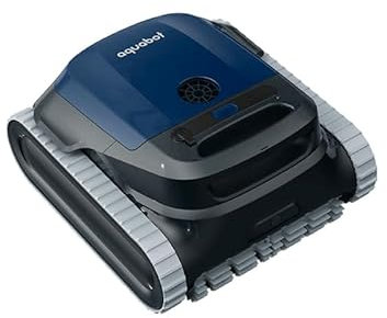 KURIL AQUABOT Echo Robot limpiafondos inalámbrico para Piscina – Limpia Fondo, Paredes y línea de flotación – 2,5 h autonomía, App móvil, Radar ultrasónico, batería Recargable, Filtro 4 L