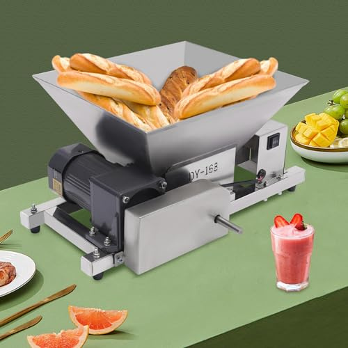 60W Elektrische Obstmühle 4L 75rpm Obst und Brot Zerkleinerungsmaschine, Kommerzielle Obst, Brot, Brauner Zucker Brechmaschine elektrische Obstzerkleinerungsmaschine, Silber