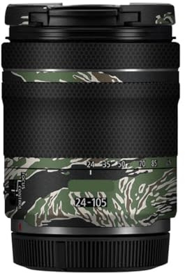 24-105 4-7.1 Anti-Kratz-Kamera-Objektiv-Aufkleber für Canon RF 24–105 mm F4-7.1 STM Wrap Schutzfolie Skin Cover (Tiger Stripe Camo)