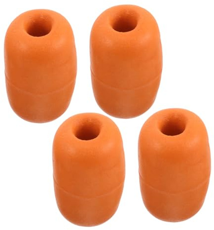 MAJORMENCH Orange PVC Schwimmkugeln für Fischkäfige und Netze, 4 Stück | Optimierte Auftriebskraft, Wellenresistent und Sichtbar, für Aquakultur und Süßwasser, Kompatibel mit Netzen
