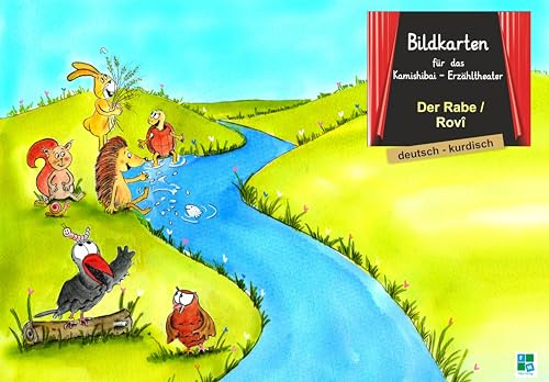 Der Rabe: Bildkarten für das Kamishibai-Theater DINA3 in deutsch/kurdisch
