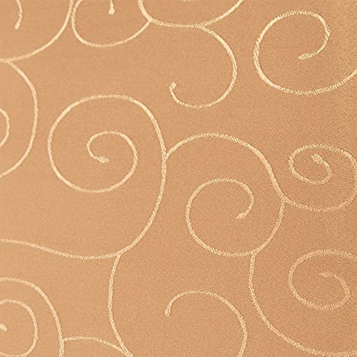 amp-artshop Tafeldecke Paulina Oval 160x260 cm Terra Apricot - Farbe, Form & Größe wählbar · Fleckabweisend Tischdecke