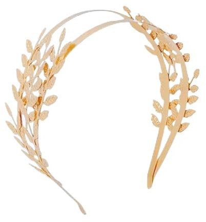 KIPETTO Krone Aus Blattgold Römische Göttin Krone Braut Hochzeit Haarreif Kopfschmuck Haarschmuck
